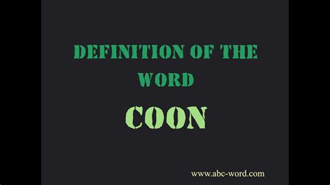 coon traduction|coon meaning urban dictionary.